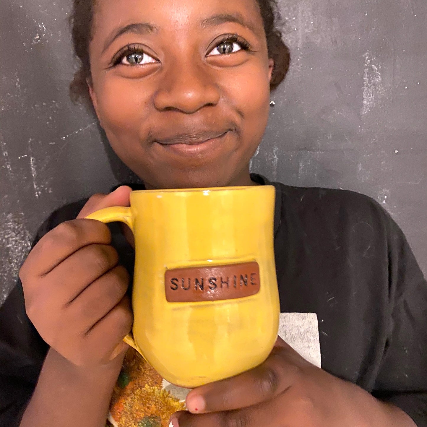 Sunshine Mug -  Speckled Yellow