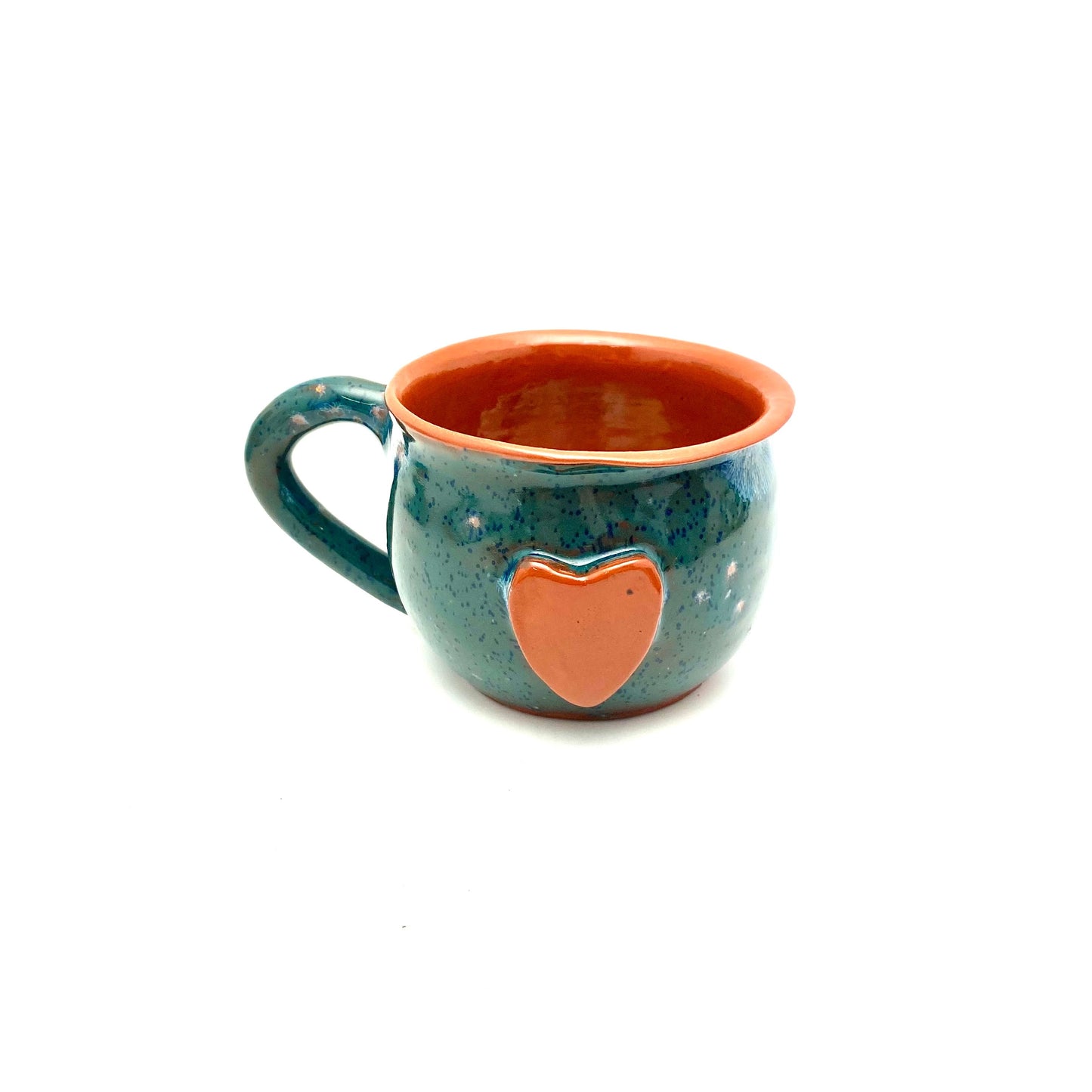 Calliope Heart Mug - Teal Fireworks