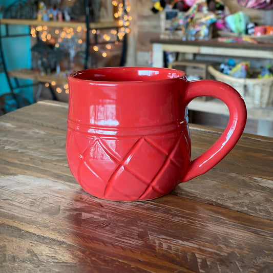 Short Ananas Mug- Sunset Red