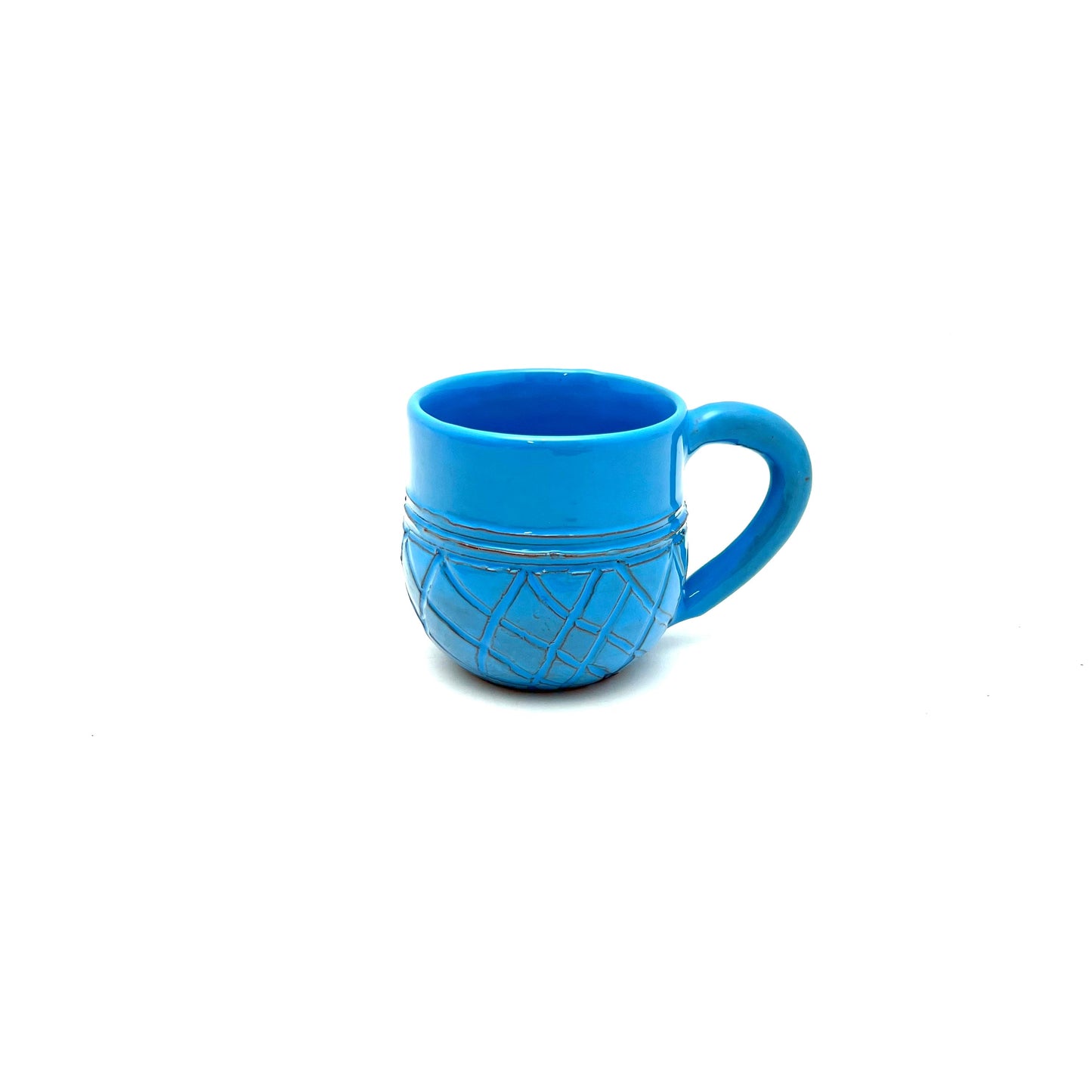 Short Ananas Mug- Sky Blue