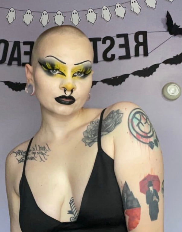 *Queen BEE-OTCH* (Black & Yellow) DOLLicious COLORBLAST Lashes!