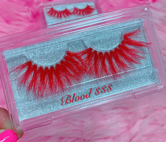 *BLOOD $$$*(Red) DOLLicious COLORBLAST Lashes!