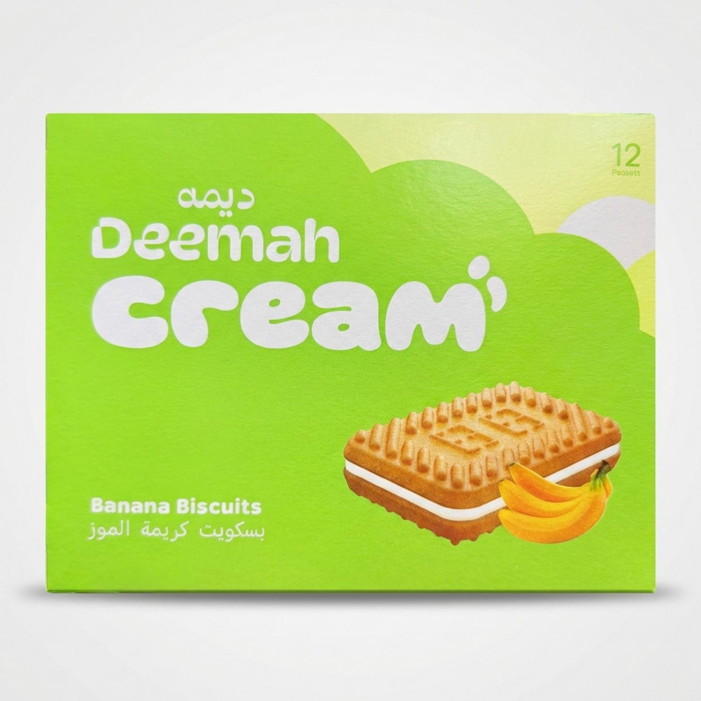 Deemah cream Banana Biscuits box of 12pk(100g)