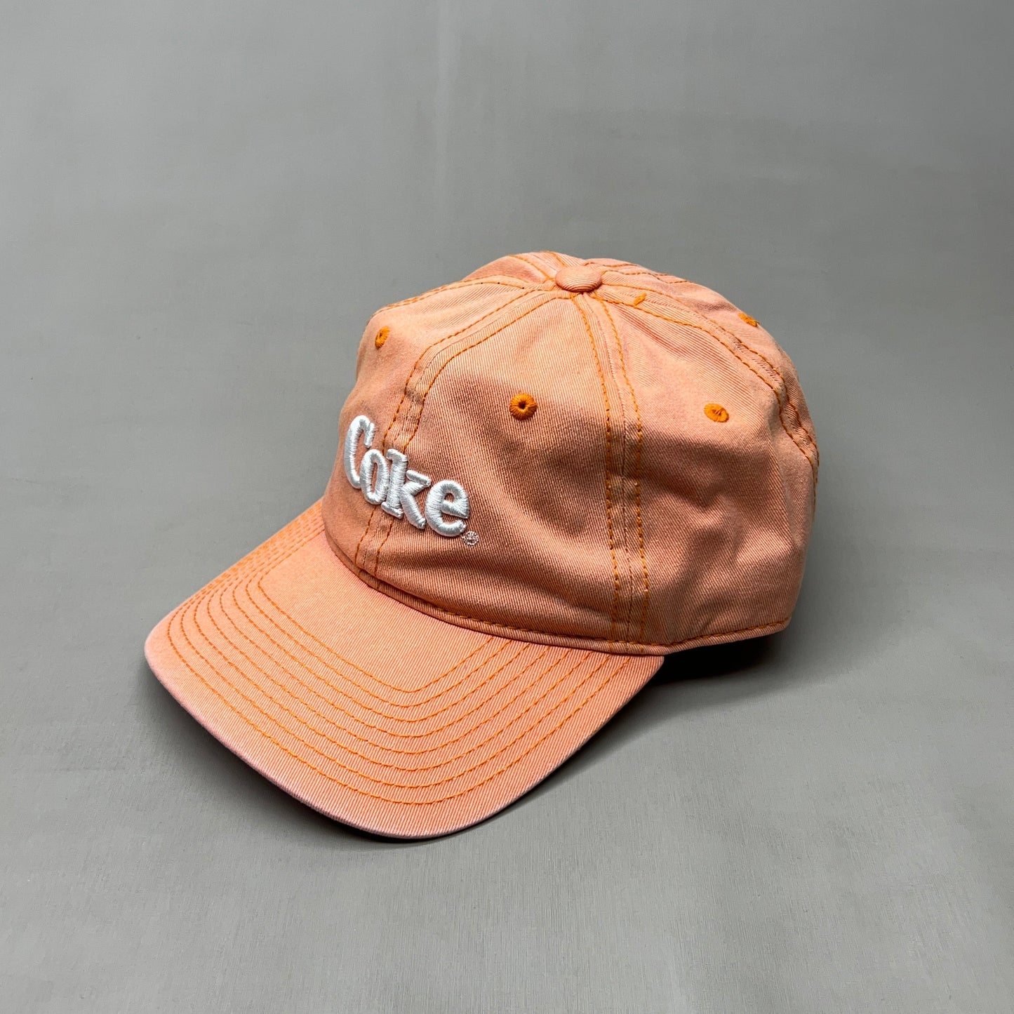 COCA-COLA Baseball Cap Strap Back Sz One Size Orange 23635 (New)