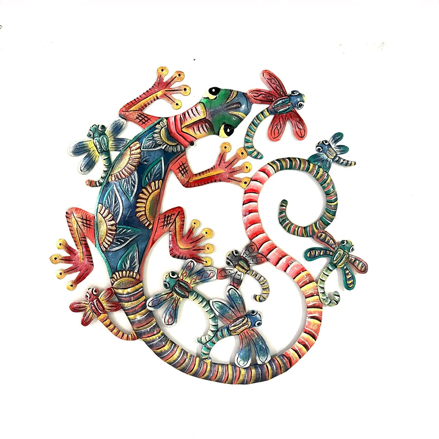 Lizard and Dragonflies