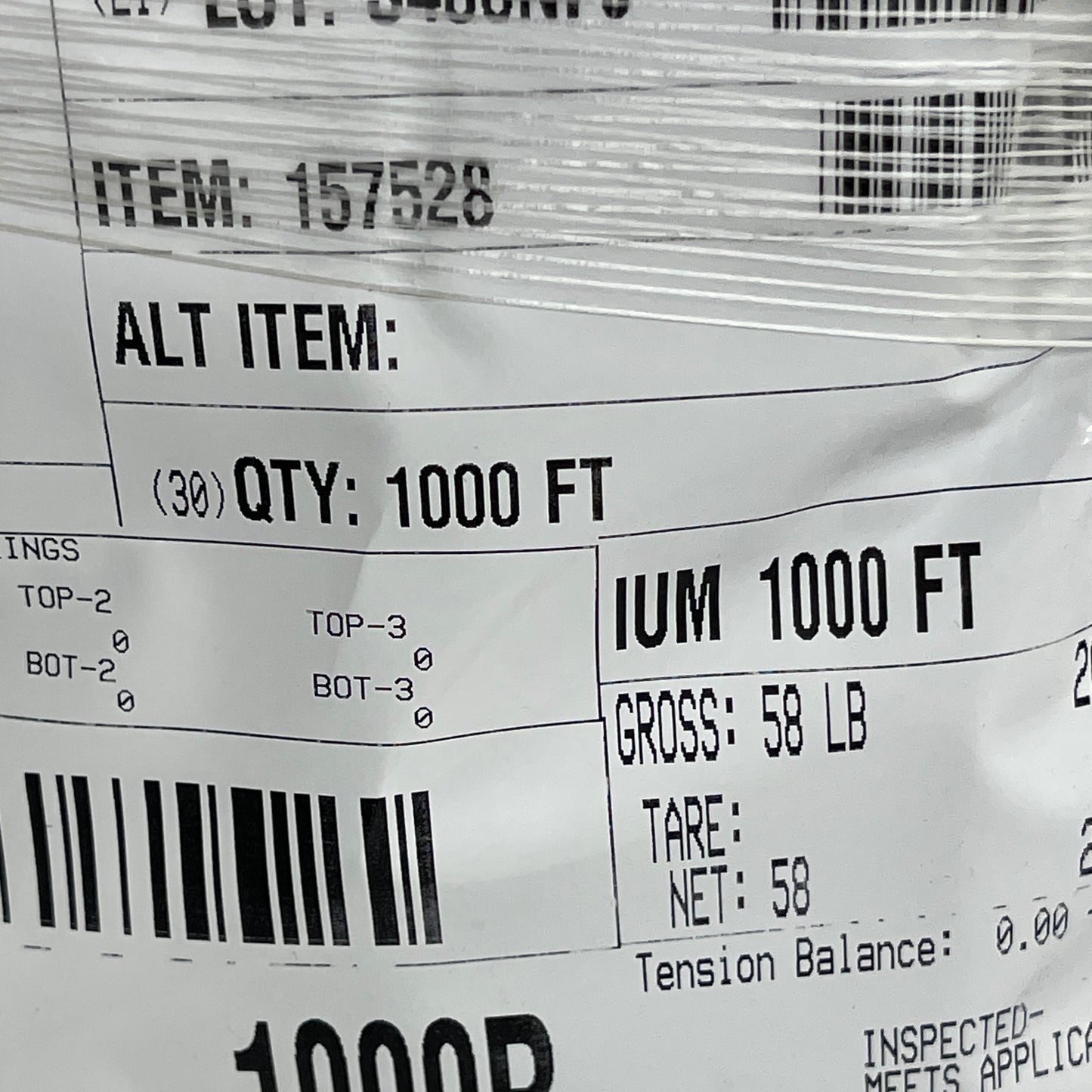 STABILOY BRAND Insulated Aluminum Building Wire, 1000ft Spool (New)