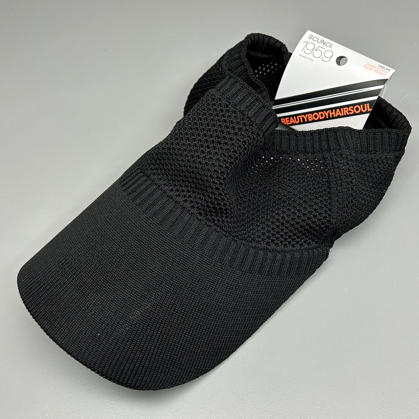 SCUNCI 3-PACK! Visor Super Comfy Super Stretch 1959 Black (New)