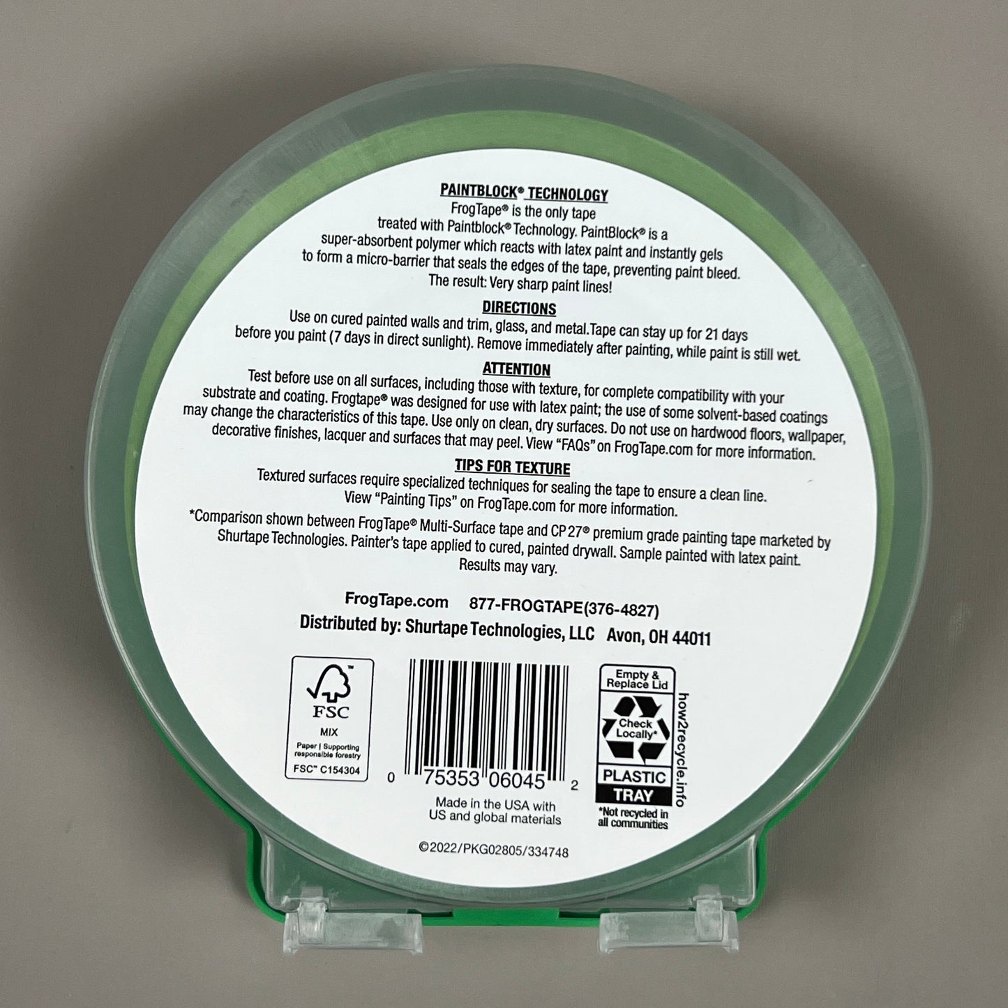 2-PK SHURTAPE FROGTAPE Multi-Surface Masking Tape Green 1.88 in x 60 yd 334726 (New)