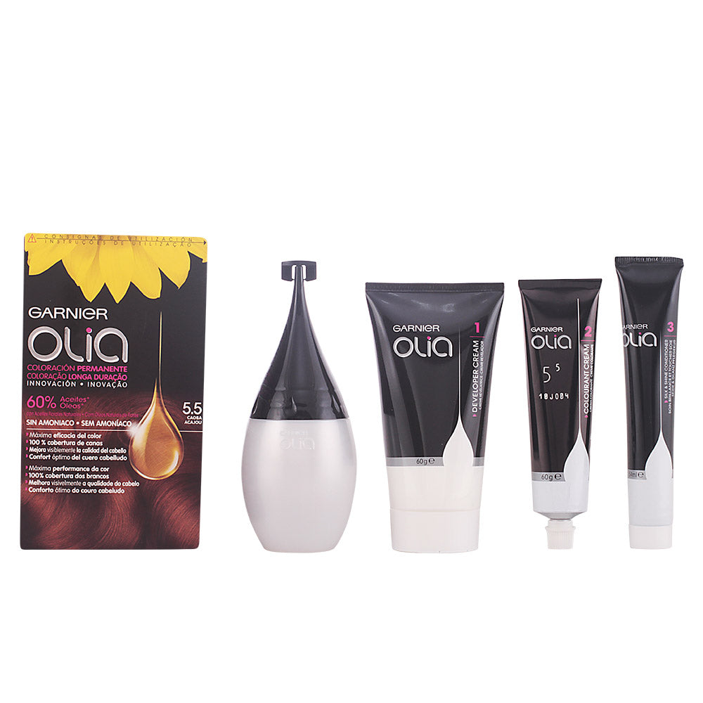 OLIA coloración permanente sin amoniaco #5.5-caoba 1 u-0