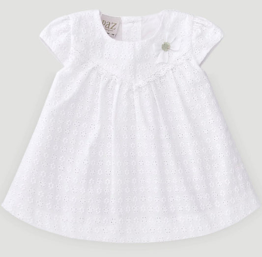 Paz Rodriguez - White Woven Baby Dress