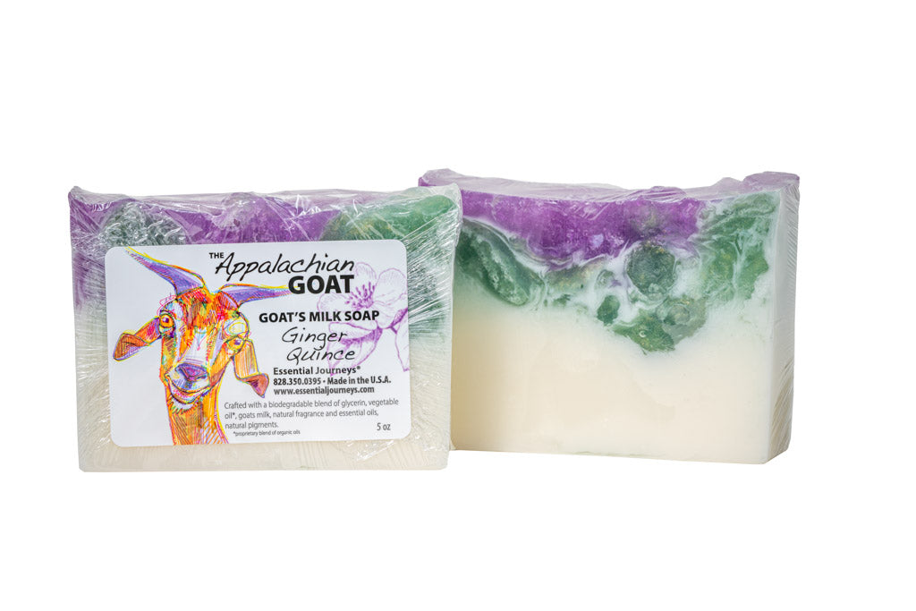 GINGER QUINCE GOATS MILK SOAP SLICE 5 oz