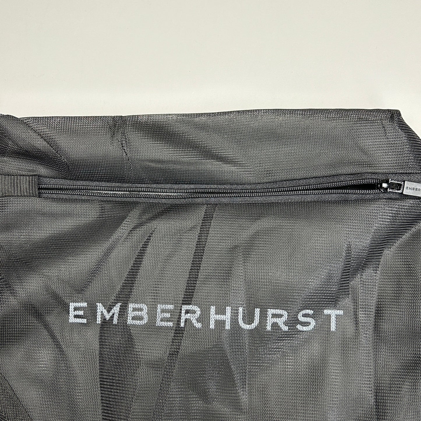 EMBERHURST 4 Pack! Mesh Carry Wash Bag With Zipper and Carrying handle Black (New)