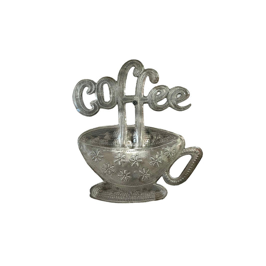 Floral Coffee Cup Wall Art