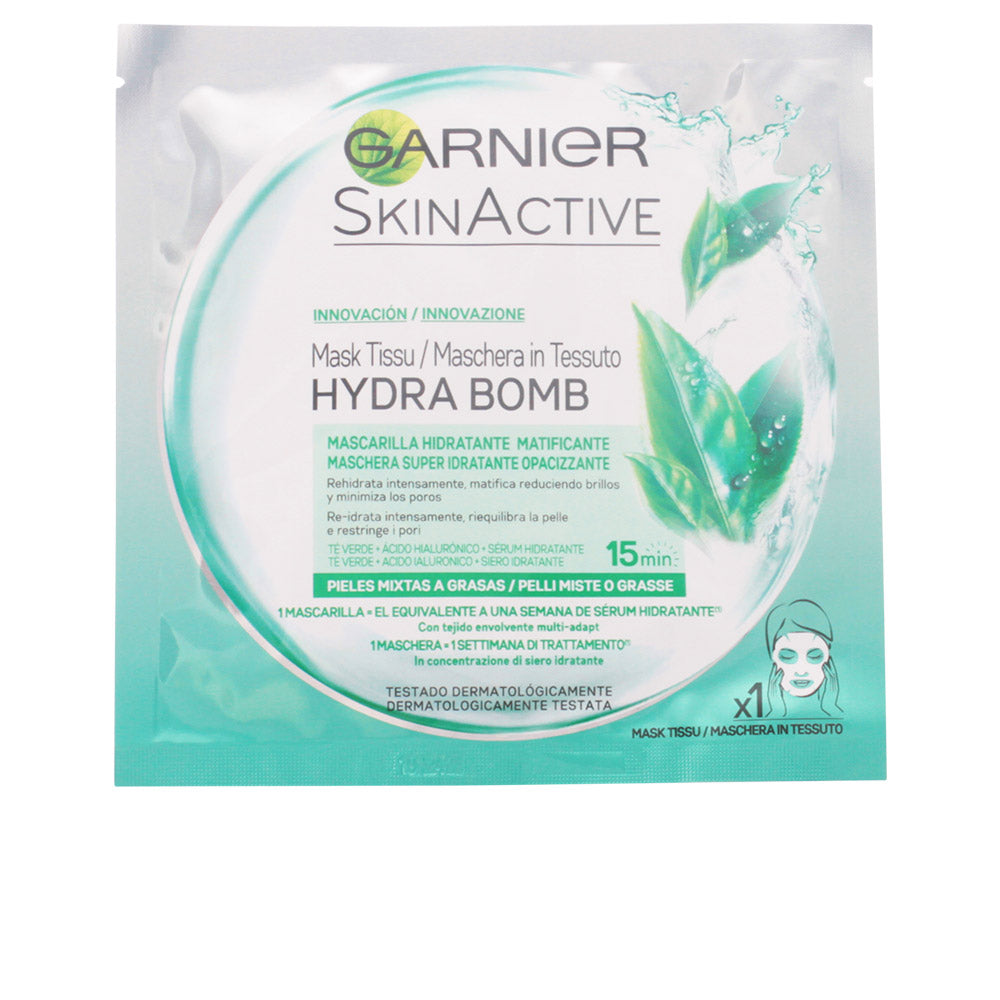 SKINACTIVE HYDRABOMB mascarilla facial hidratante matificante piel mixta-grasa 28 gr-0