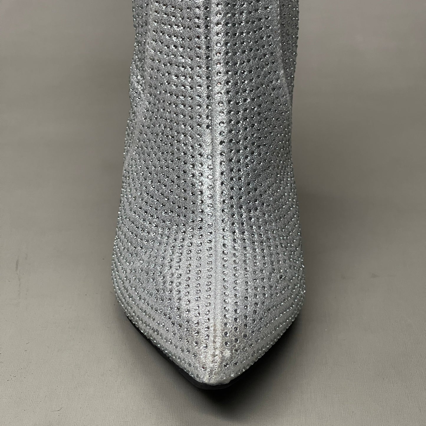 MIA Mackynzie Silver Stone Tall Heeled Boots Sz 9.5M Q100302