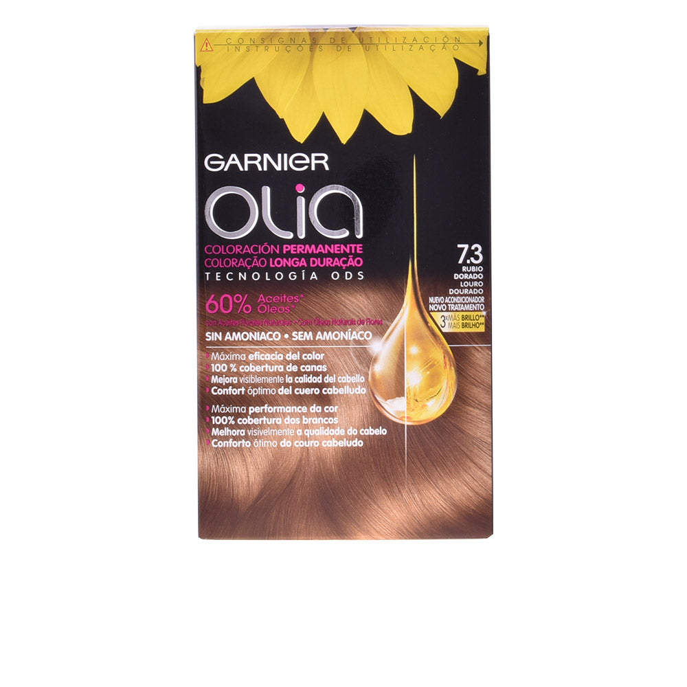 OLIA coloración permanente #7,3-golden dark blonde 1 u-0