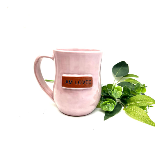I am Loved Mug - Muted Pink