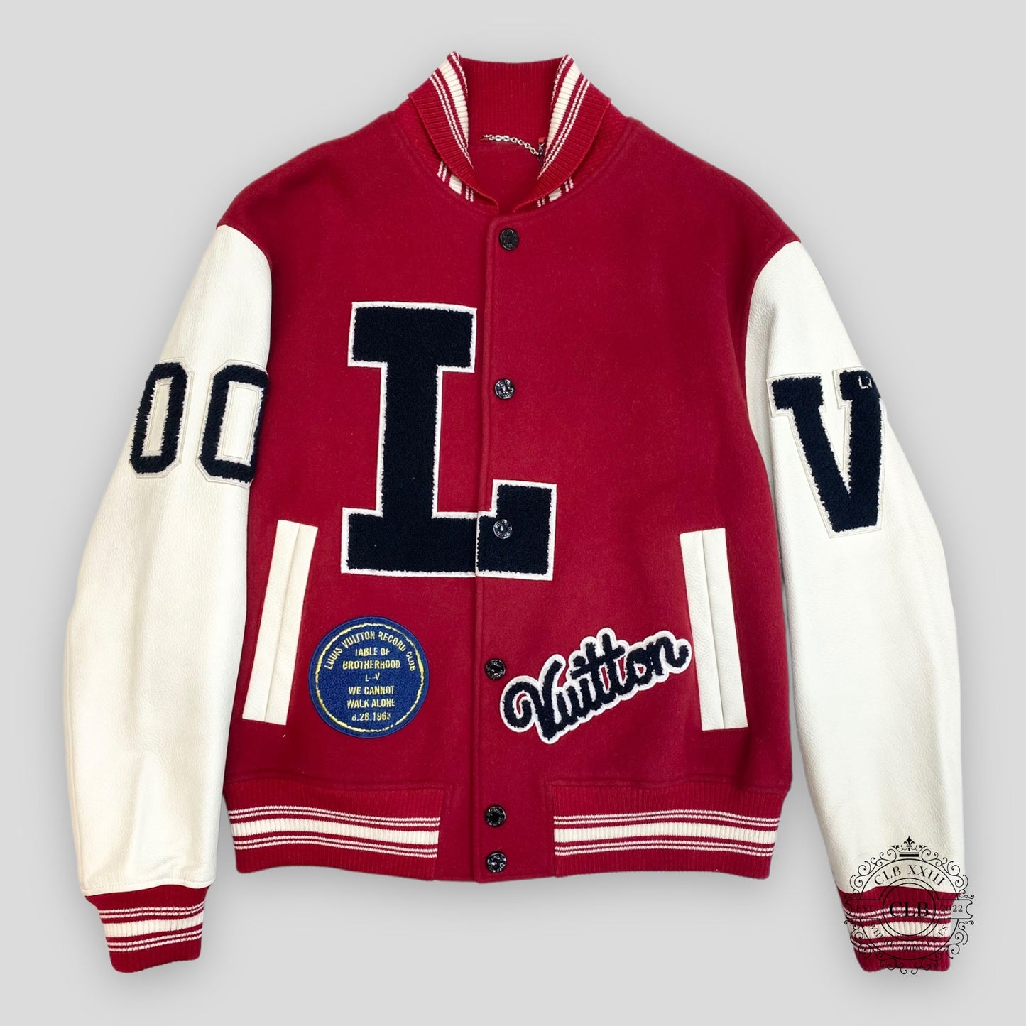 Louis Vuitton MLK Dreaming Varsity Jacket in Red