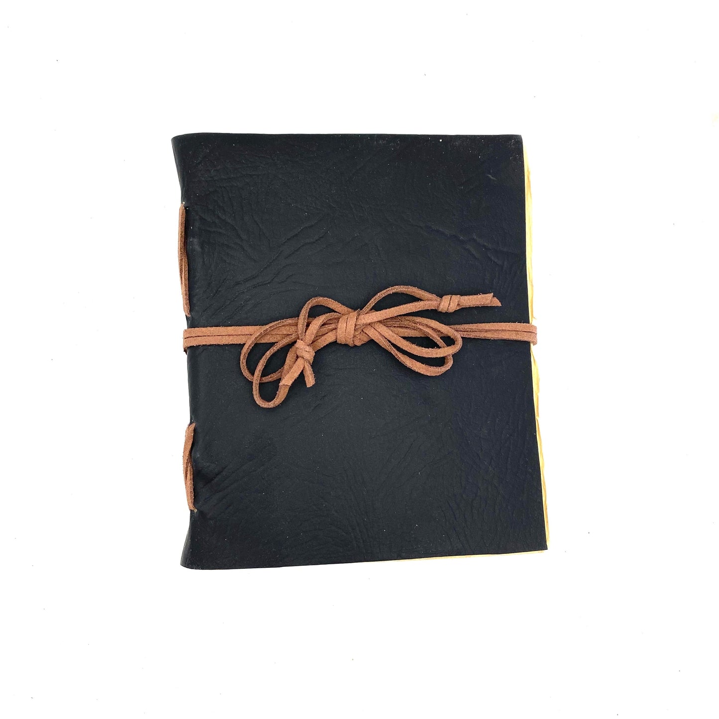 Handmade Journal - Black Leather