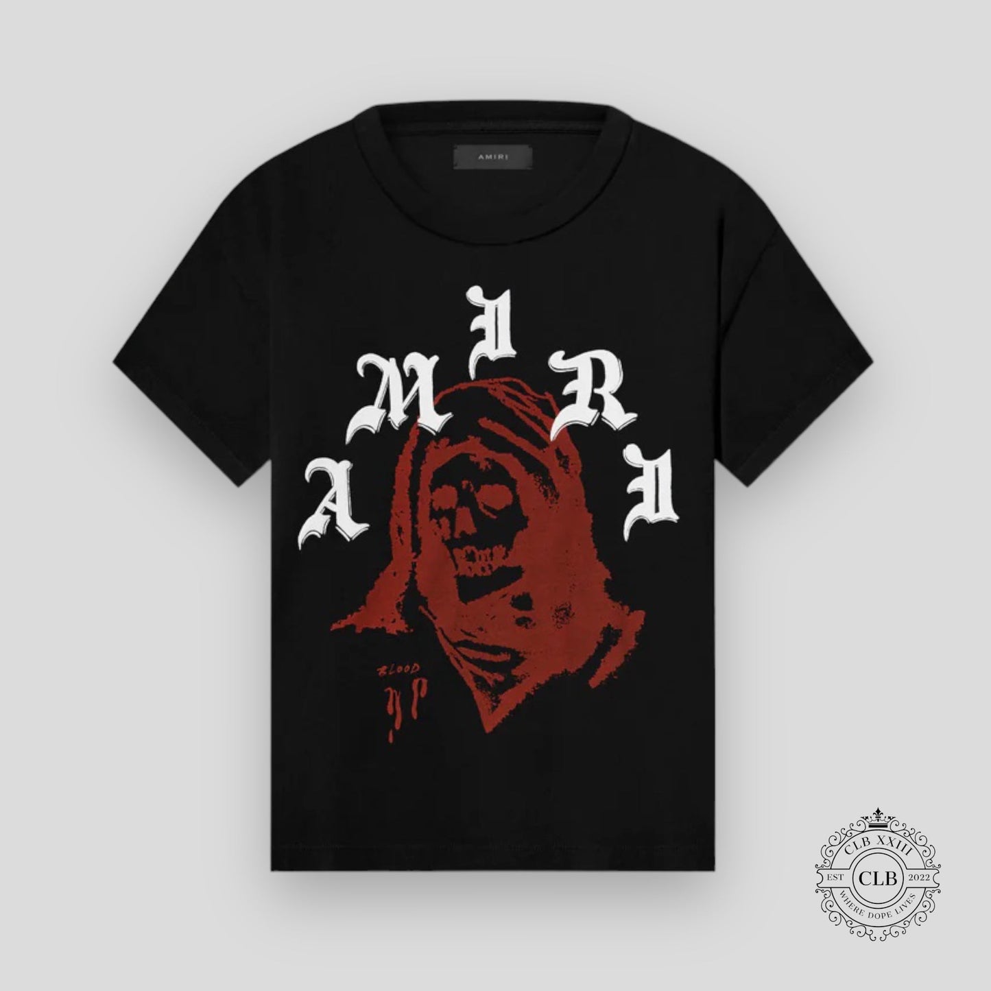 AMIRI WES LANG SOLAR KINGS TEE - BLACK