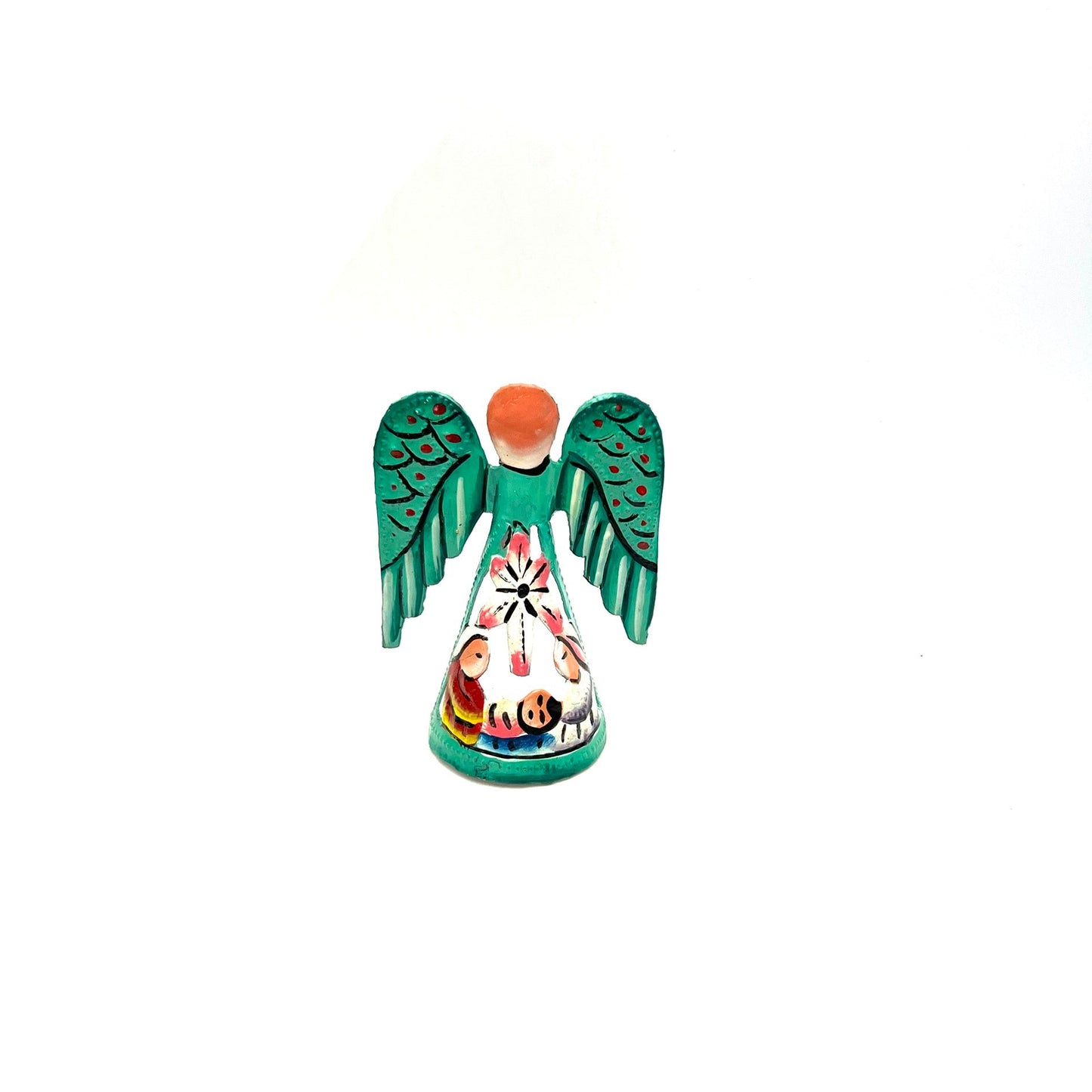 Painted Mini Angel Nativity