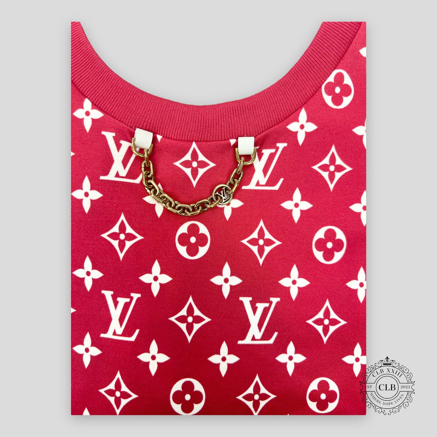 Louis Vuitton Stripe Accent Monogram Women's T-Shirt