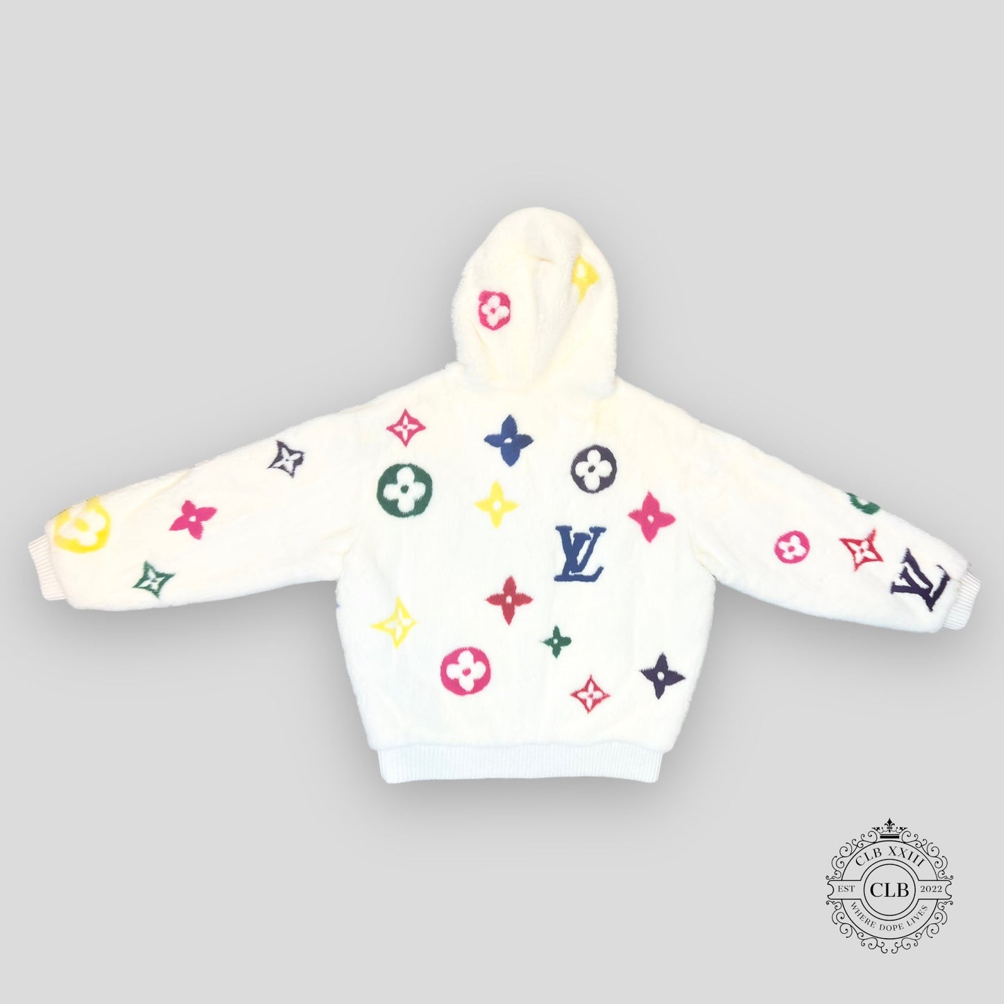 Louis Vuitton Multicolor Monogram Mink Jacket