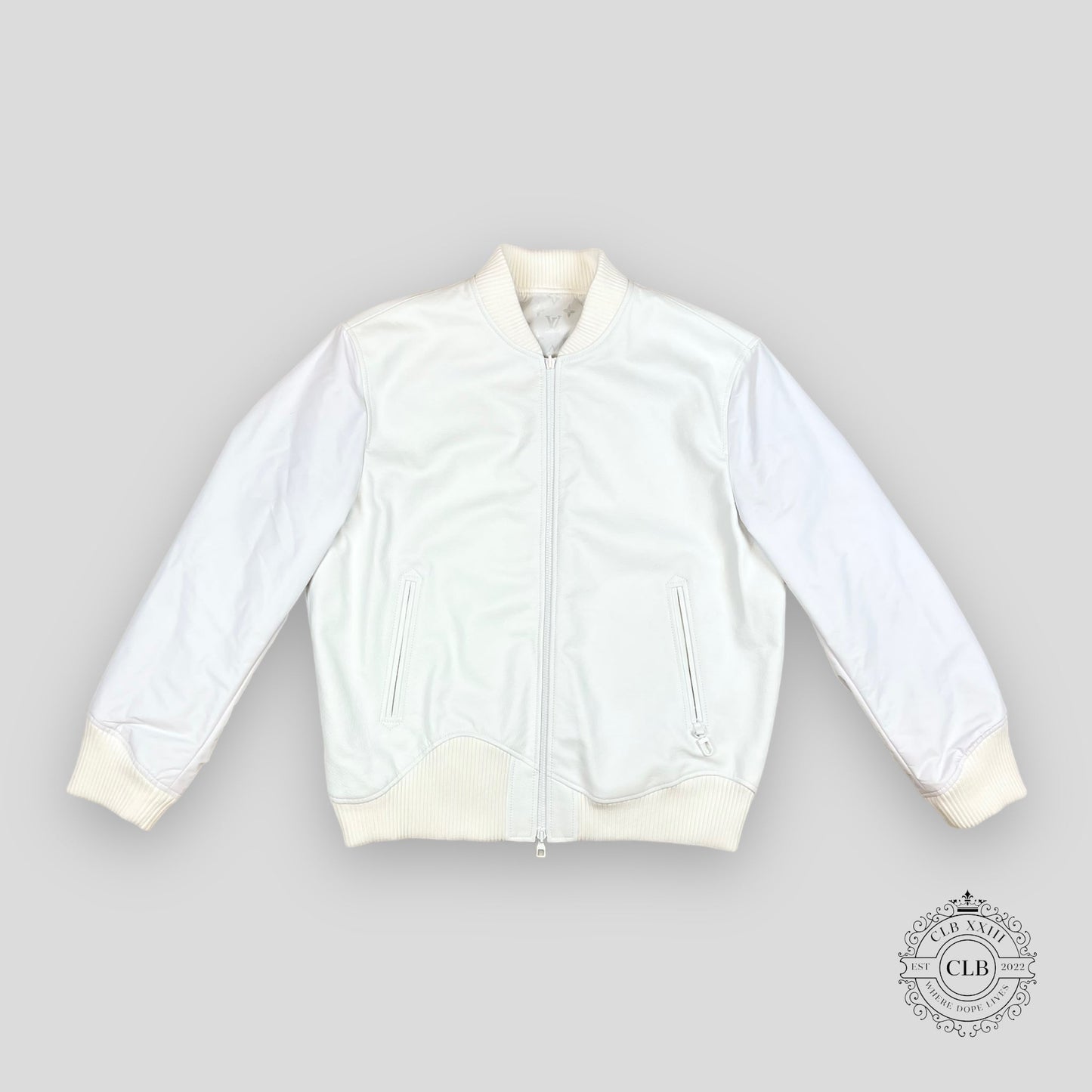 Louis Vuitton Reversible Leather & Nylon Mix Bomber Jacket