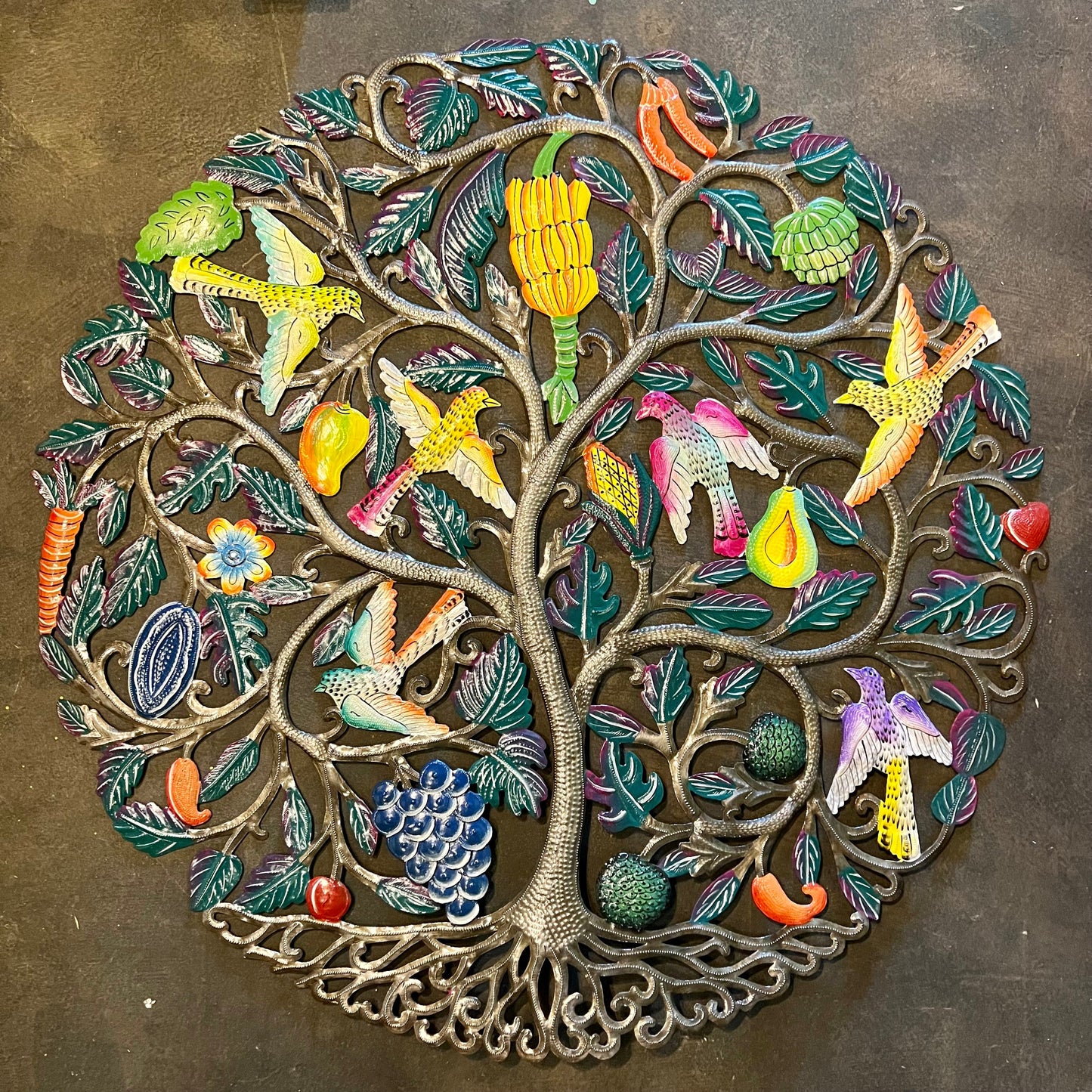 Jumbo Fruit and Birds Tree of Life
