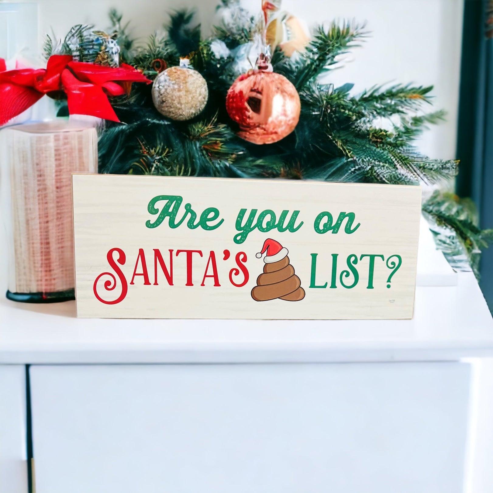 Santa's 💩 List Sign-0