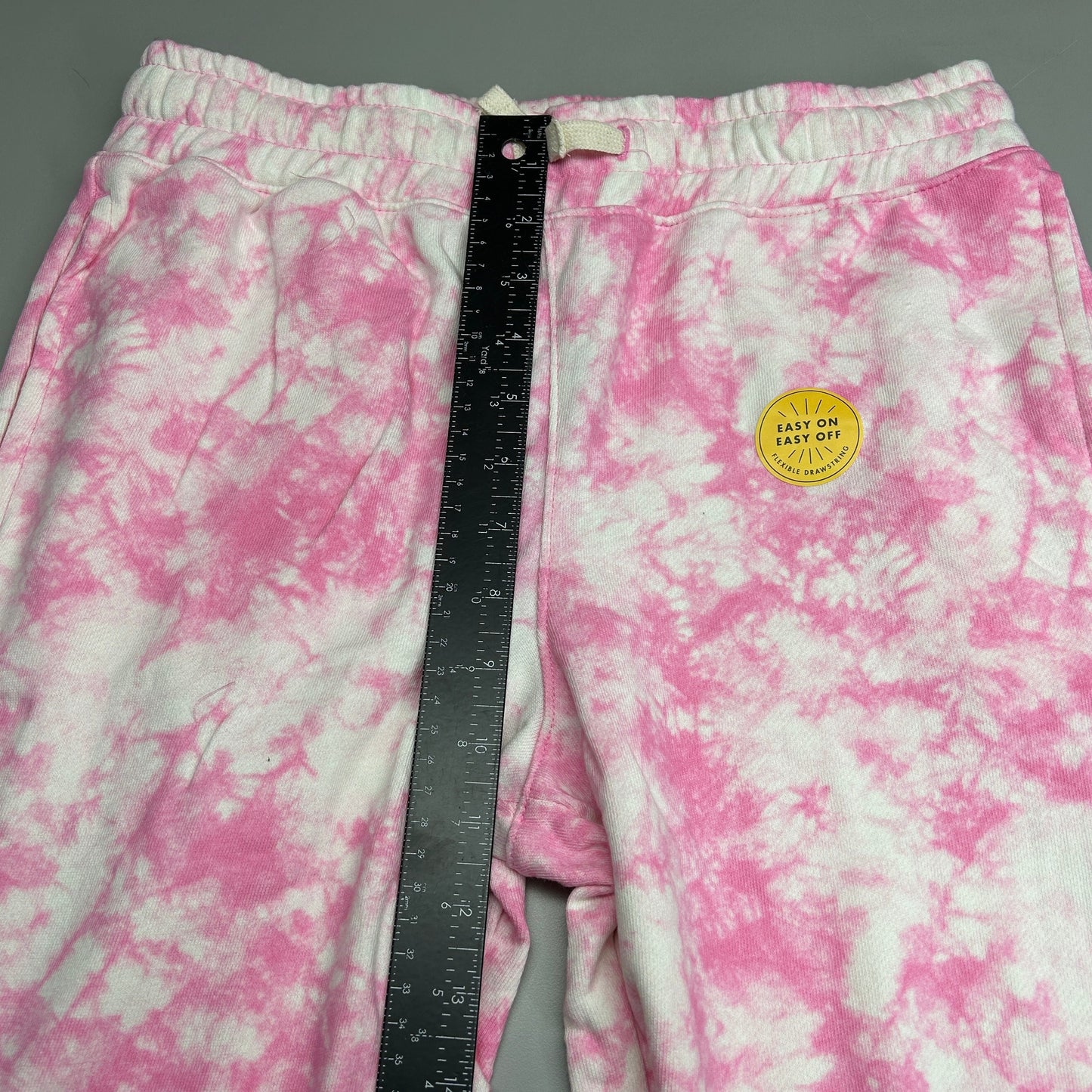 CAT & JACK Kids' Drawstring Tie Dye Jogger Pants Bright Pink Sz XL (New)
