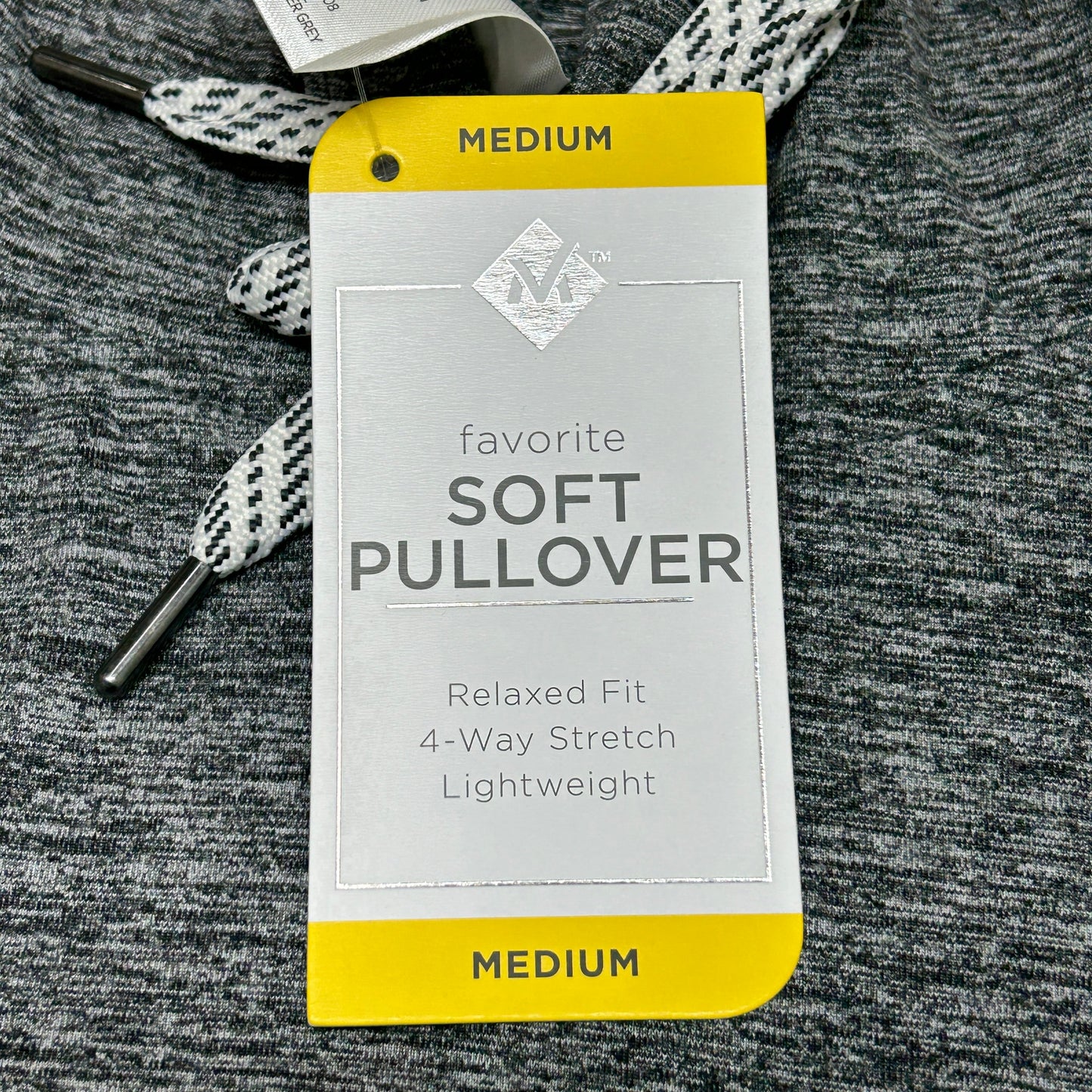 MEMBERS MARK Favorite Soft Pullover Heather Grey Size Medium (New)