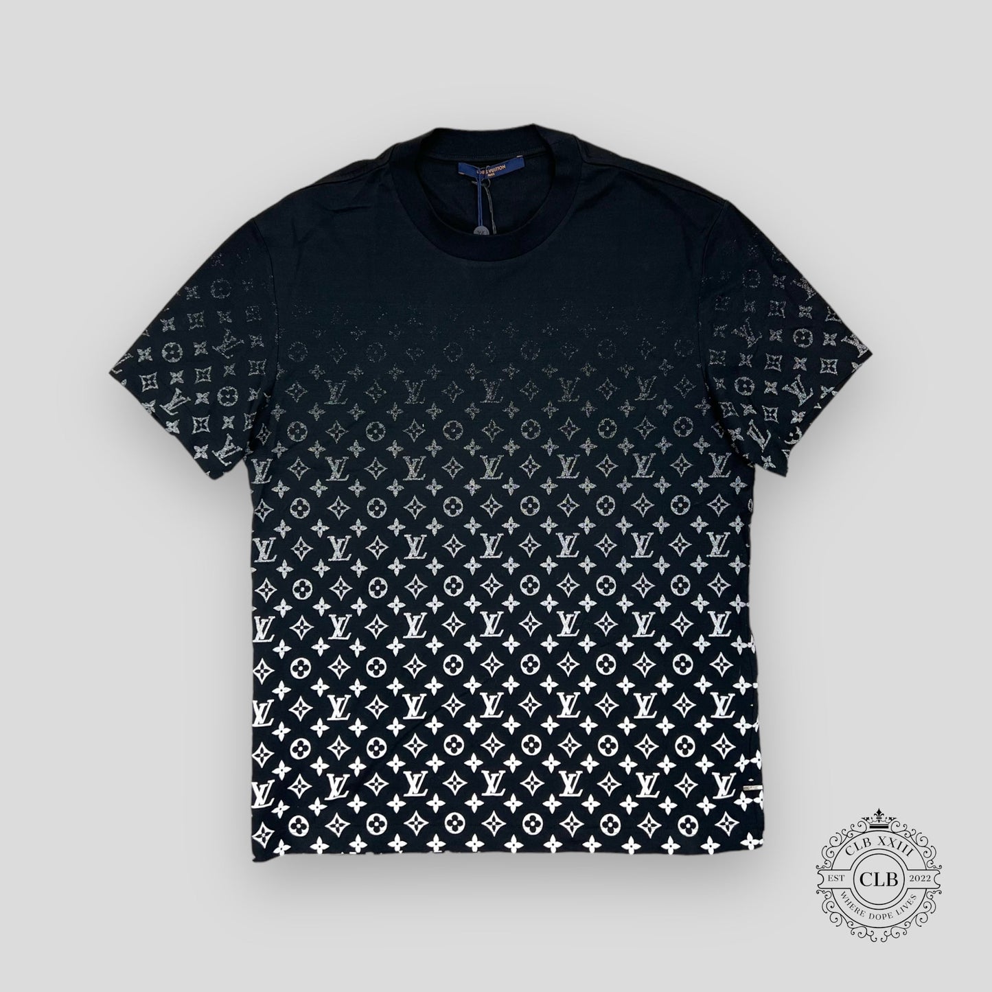 Louis Vuitton Gradient Monogram T-Shirt in Black