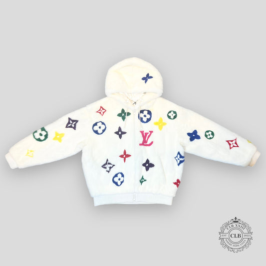 Louis Vuitton Multicolor Monogram Mink Jacket