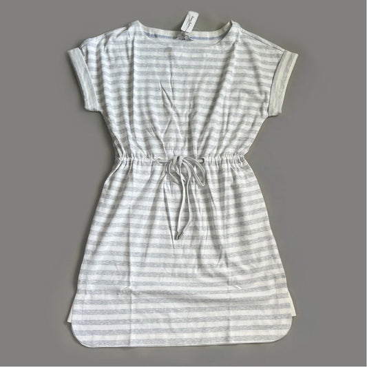 TOMMY BAHAMA Women's Short Sleeve Amira Stripe Short Dress Size L Grey (New)