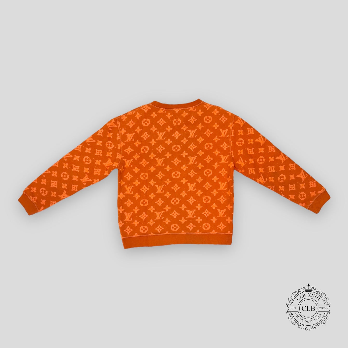 Louis Vuitton Monogram Crewneck Sweater in Orange