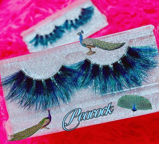 *PEACOCK* (Blue/Green) DOLLicious COLORBLAST Lashes!