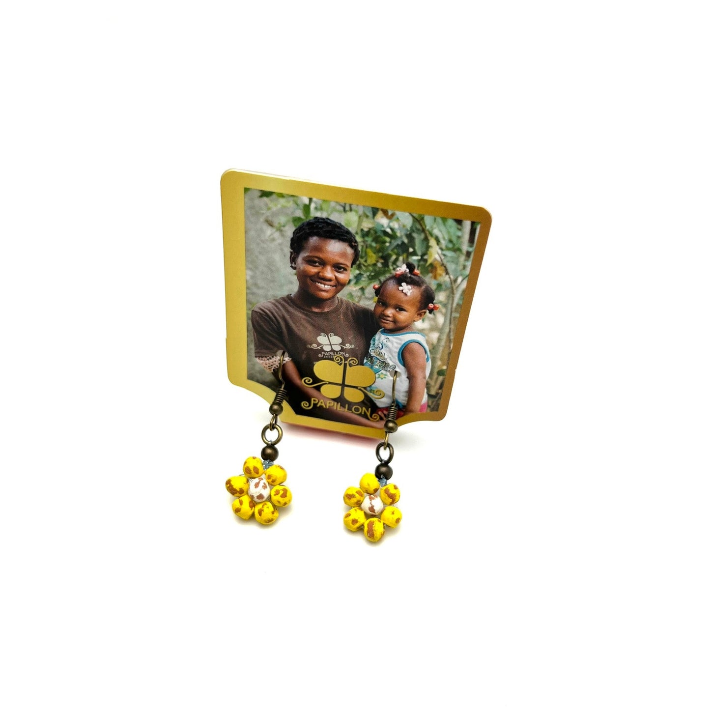 Ceramic Daisy Earring