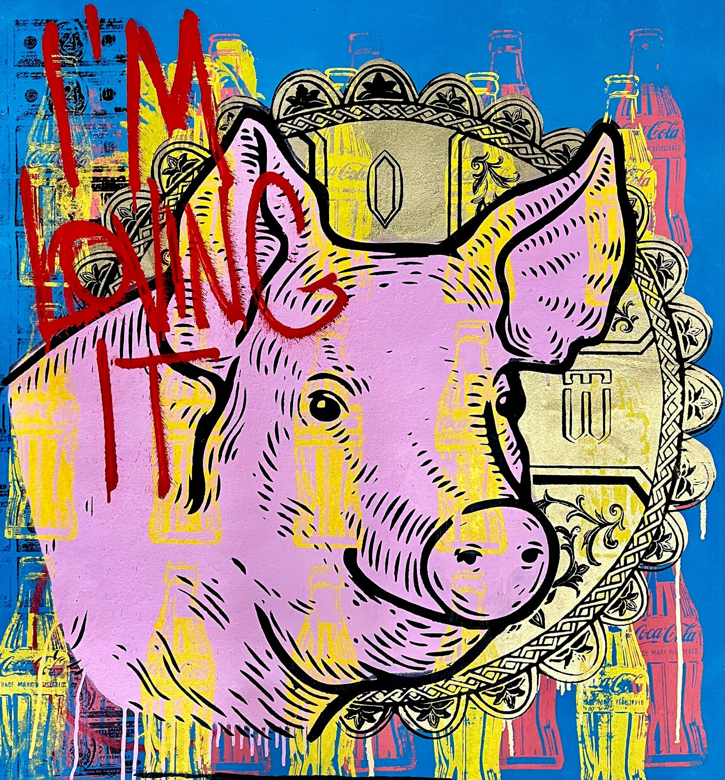 Blue Saint Pig