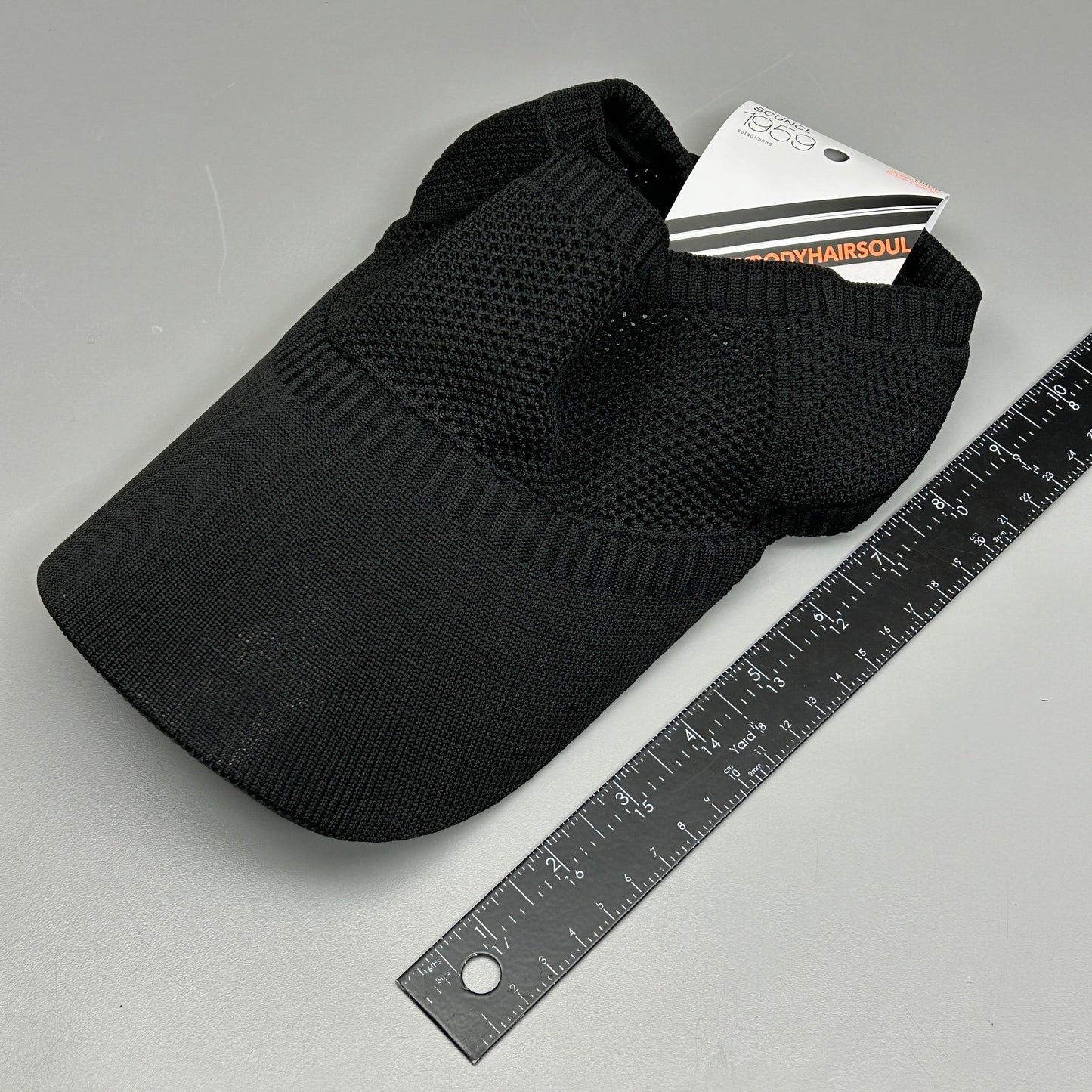 SCUNCI 3-PACK! Visor Super Comfy Super Stretch 1959 Black (New)
