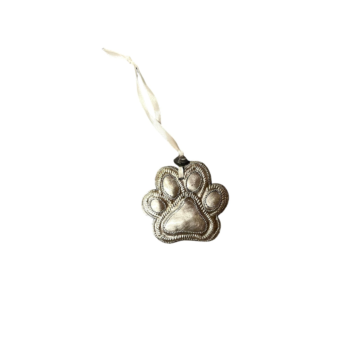 Metal Paw Print Ornament