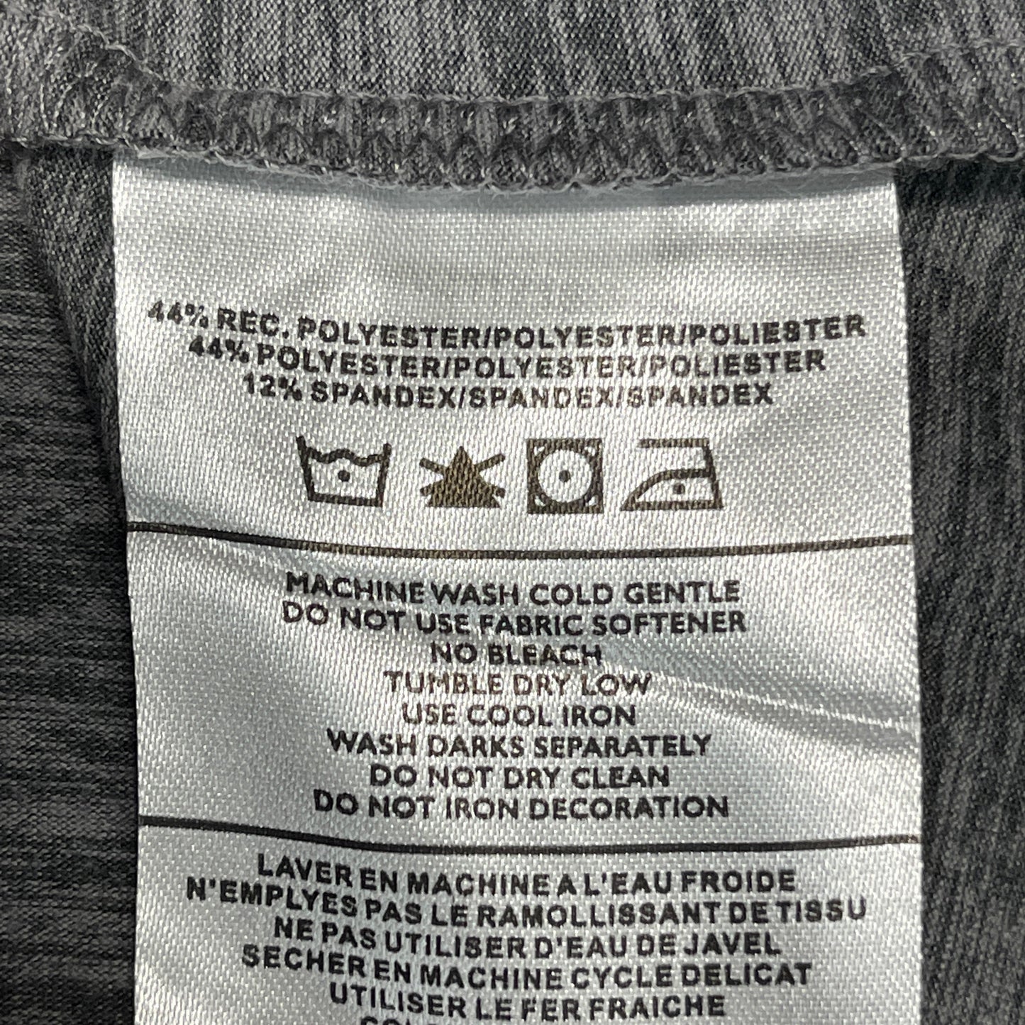 ZUSA Pull Over Shirt Long Sleeve Brisk Quarter Zip Women's Sz M Charcoal Heather (New)