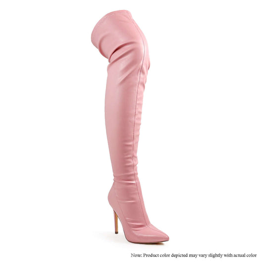 Gisele - Pink PU {Order 1/2 Size Larger}