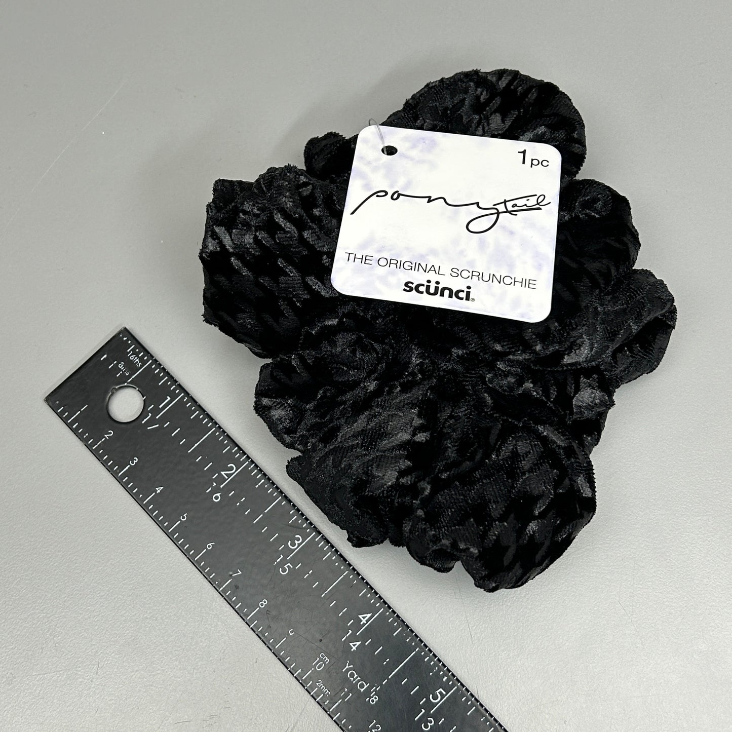 SCUNCI 3-PACK! Black Twister Ulta Ponytail Scrunchie (New)
