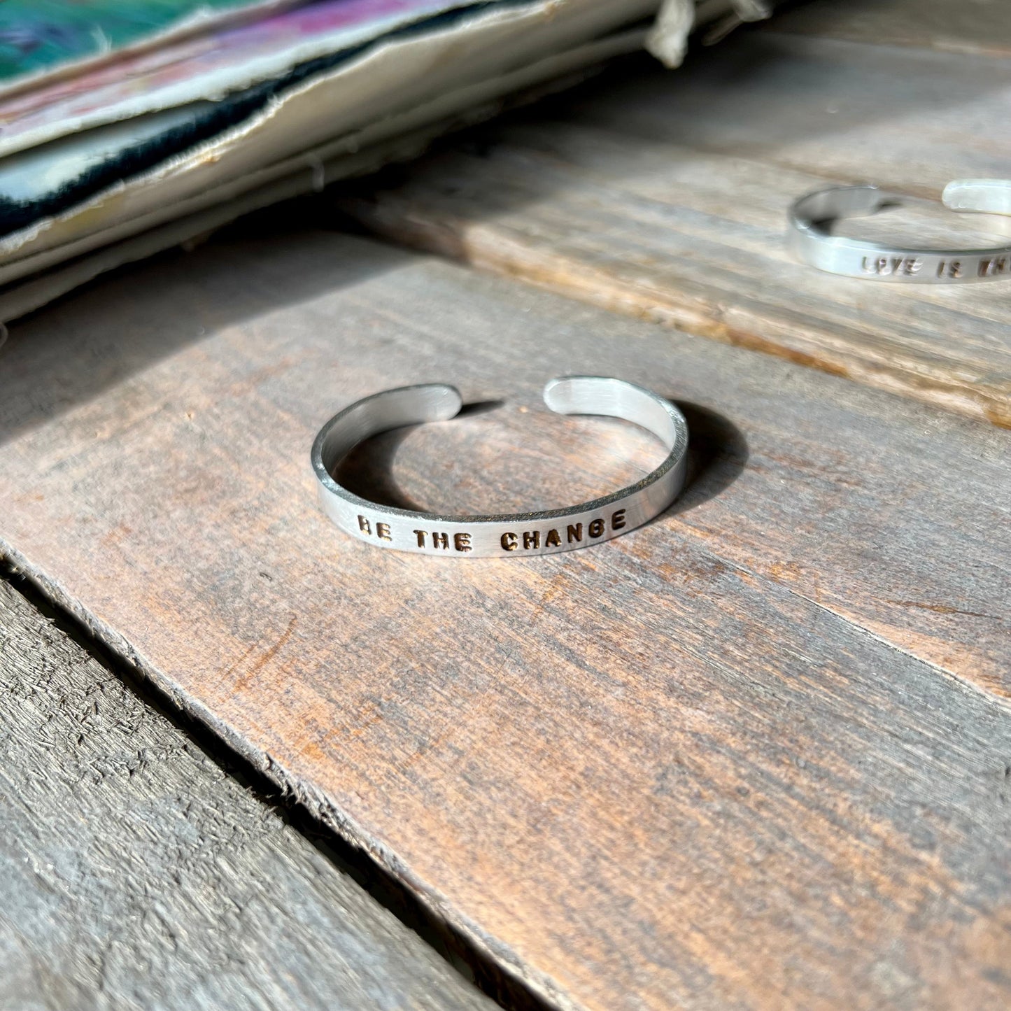 BE THE CHANGE Aluminum Cuff