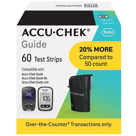 Accu-Chek Guide Test Strips  60 Ct  Cash Only