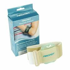 Sunstar Industries Aircast Pneumatic Armb& Tennis Elbow Support Strap Black