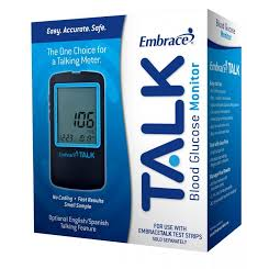 Embrace® TALK Blue Glucose Monitoring Pro Pack