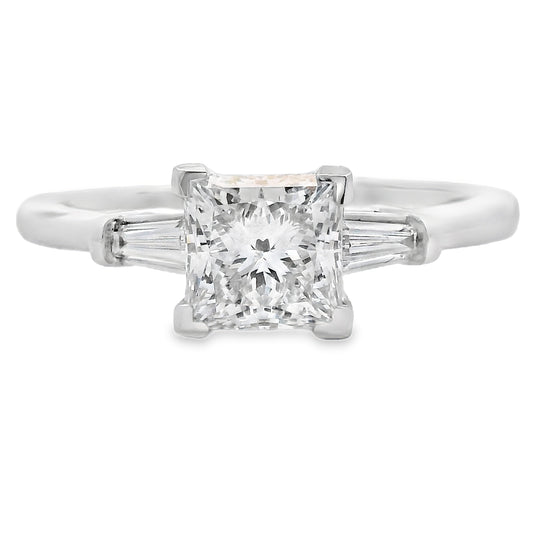 Genuine 1.12ct Lab Grown Diamond  10KT White Gold