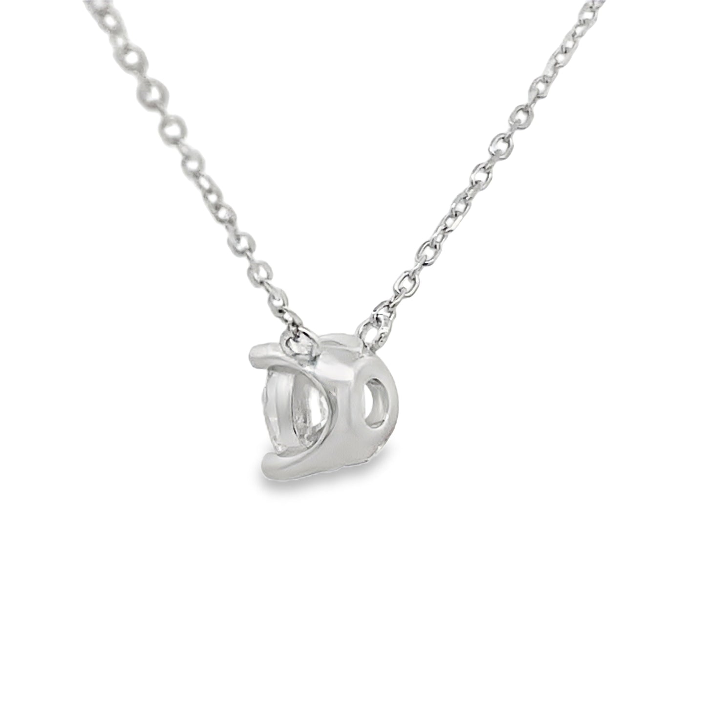 1.00ct Lab Grown Diamond Pendant Sterling Silver